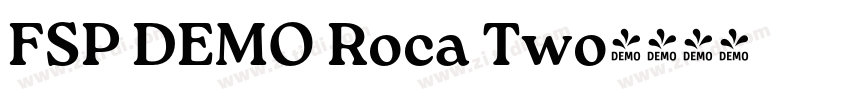 FSP DEMO Roca Two字体转换 FSP DEMO Roca Two字体转换